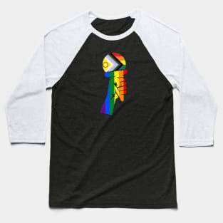 Intersex Flag Scoops Baseball T-Shirt